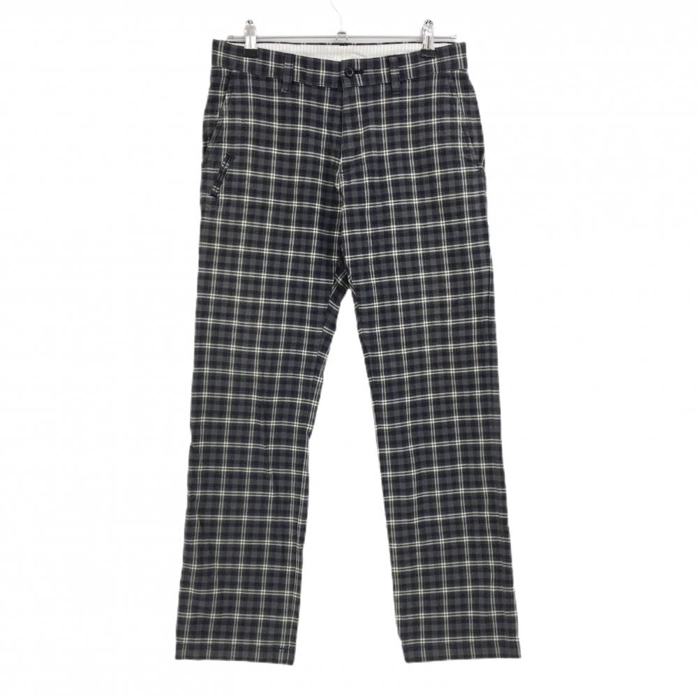 ゾーイ パンツ ネイビー×グレー チェック 微起毛素材 ストレッチ メンズ 79 ゴルフウェア ZOY