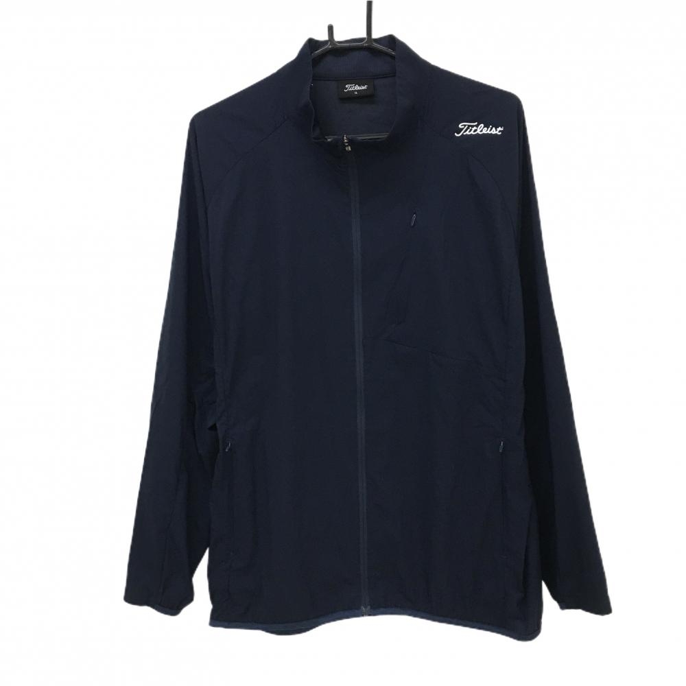 【超美品】タイトリスト ジャケット ネイビー ナイロン 薄手 メンズ XL ゴルフウェア TITLEIST