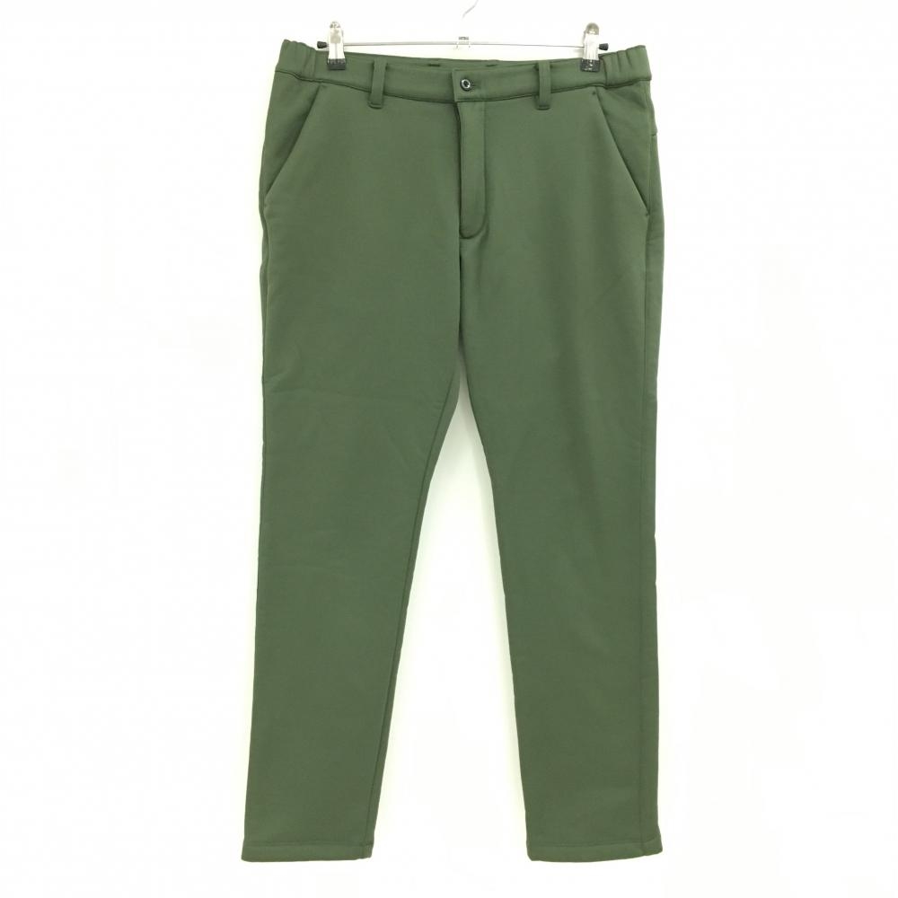 【超美品】タイトリスト パンツ カーキ 裏起毛 バックロゴ ウエスト調節紐 メンズ LL ゴルフウェア TITLEIST