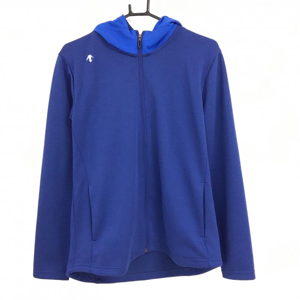 【超美品】デサントゴルフ 中綿切替ジャケット ネイビー×ブルー 背面中綿 中田英寿 メンズ O ゴルフウェア DESCENTE