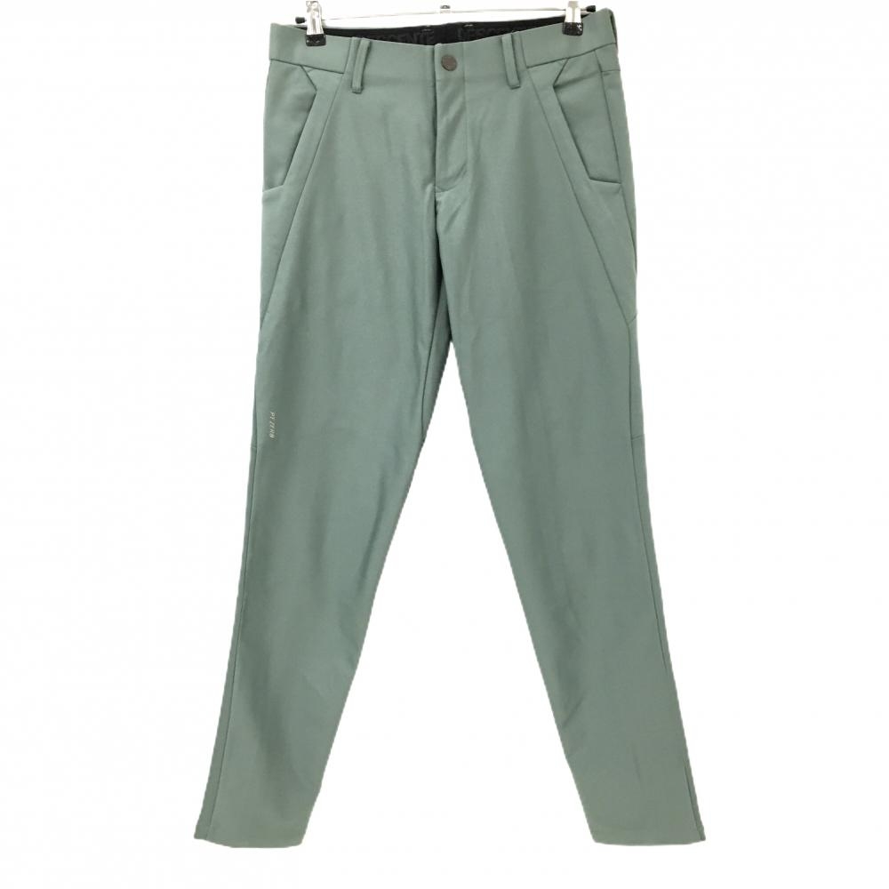 【超美品】デサントゴルフ パンツ グリーン 裏微起毛 中田英寿 メンズ 79/M ゴルフウェア DESCENTE
