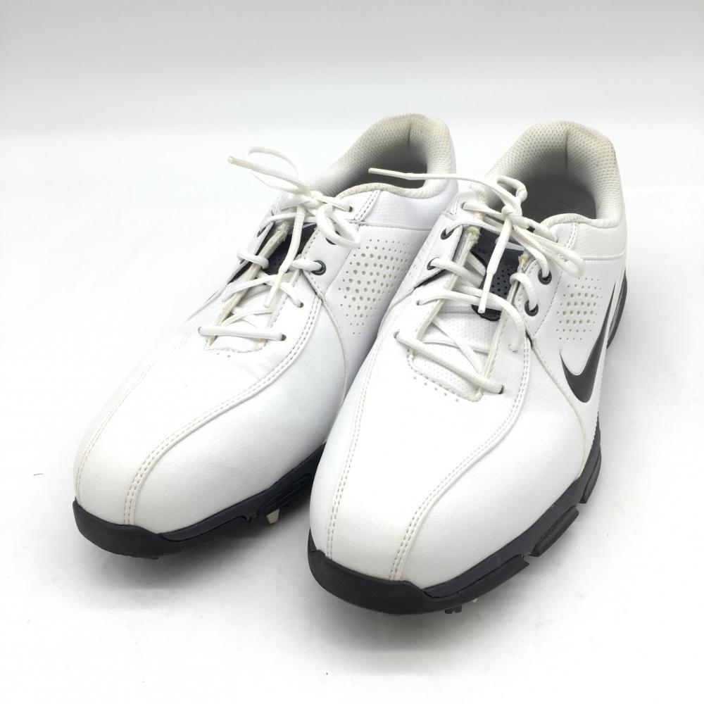 【美品】NIKE ナイキゴルフ ゴルフシューズ 白×黒 デュラ スポーツ III 628531-101 メンズ 26.0 ゴルフウェア