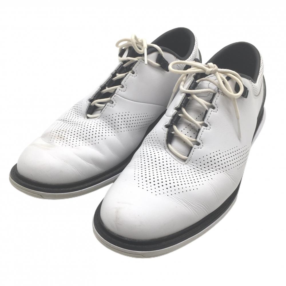 【美品】ナイキ ゴルフシューズ 白×黒 DM0103-110 ジョーダン ADG4 スパイクレス メンズ 28.5 ゴルフウェア NIKE