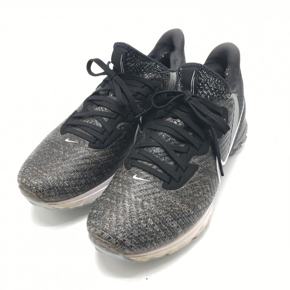 【美品】ナイキ ゴルフシューズ 杢黒系 CT0540-001 ズームインフィニティツアー メンズ 26.5 ゴルフウェア NIKE