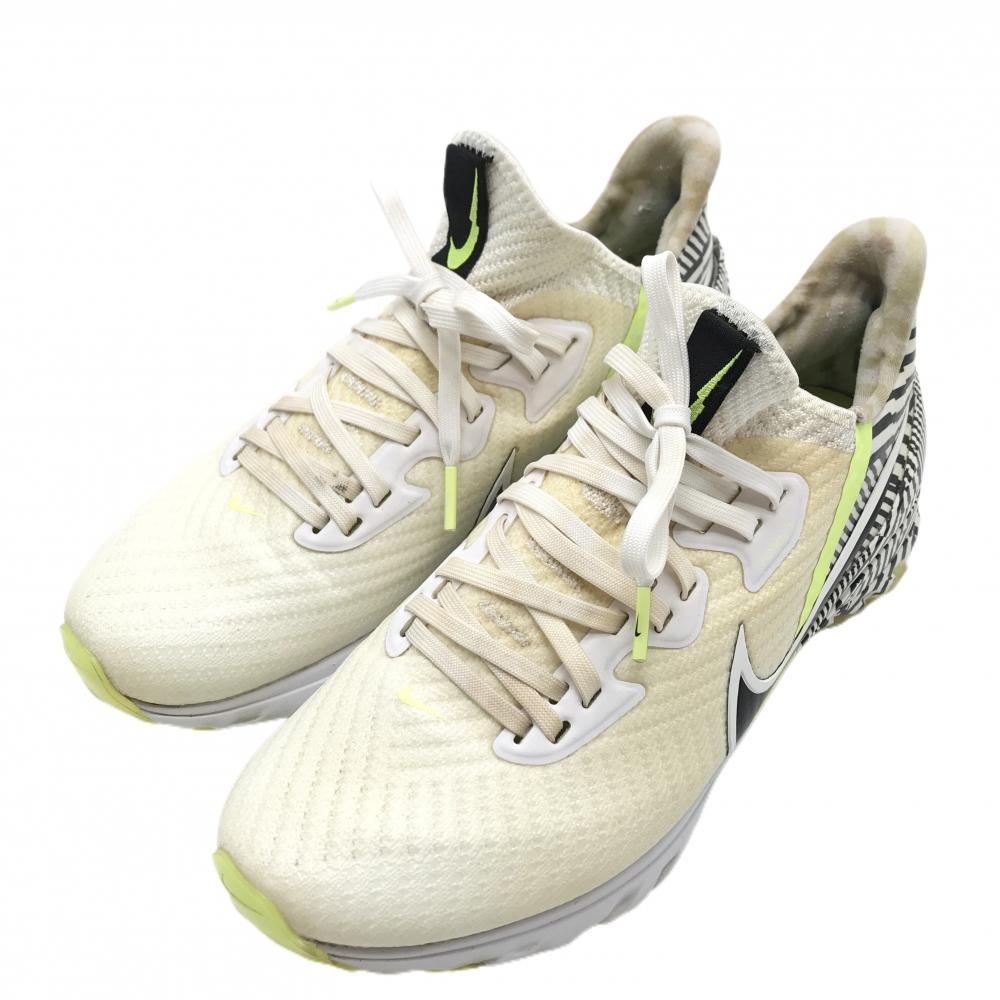 ナイキ ゴルフシューズ 白×黒 CT0601-150 エアズームインフィニティ ツアーNRG メンズ 25.5 ゴルフウェア NIKE