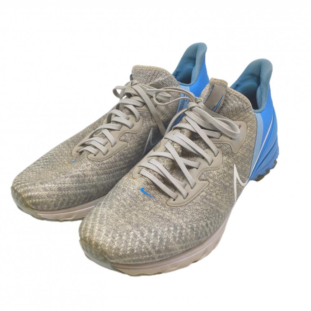 ナイキ ゴルフシューズ グレー×ライトブルー CT0541-002 エアズーム インフィニティ メンズ 28.5 ゴルフウェア NIKE