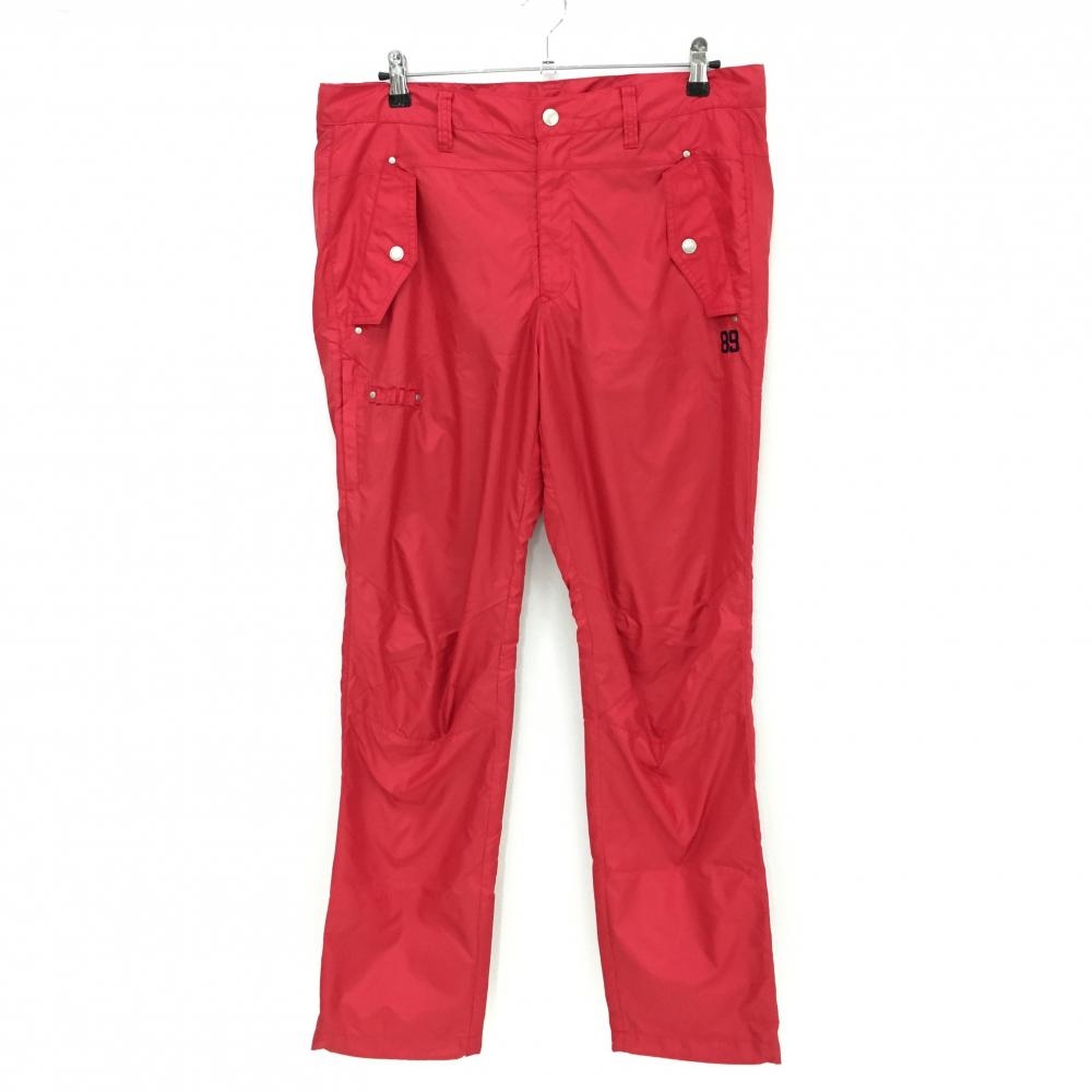【超美品】パーリーゲイツ パンツ レッド 蓄熱裏地 ティー装着可  メンズ 6(XL) ゴルフウェア PEARLY GATES
