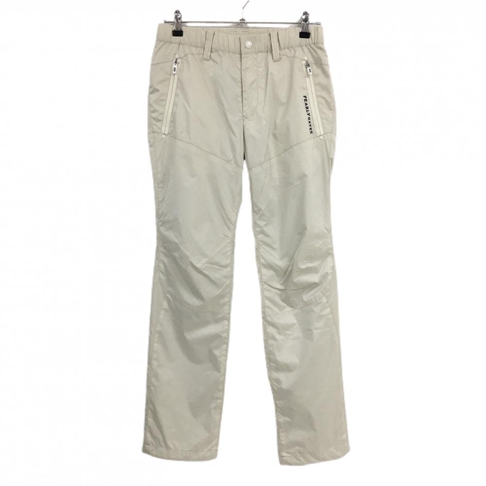 【超美品】パーリーゲイツ パンツ ライトベージュ 蓄熱裏地 ドローコード メンズ 3(S) ゴルフウェア PEARLY GATES