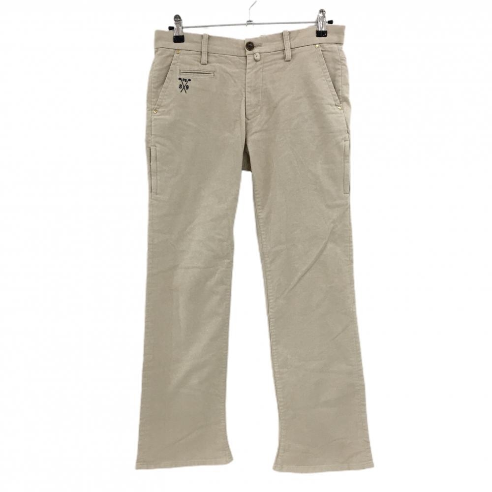 パーリーゲイツ パンツ ベージュ 表微起毛 ロゴ刺しゅう メンズ 4(M) ゴルフウェア PEARLY GATES