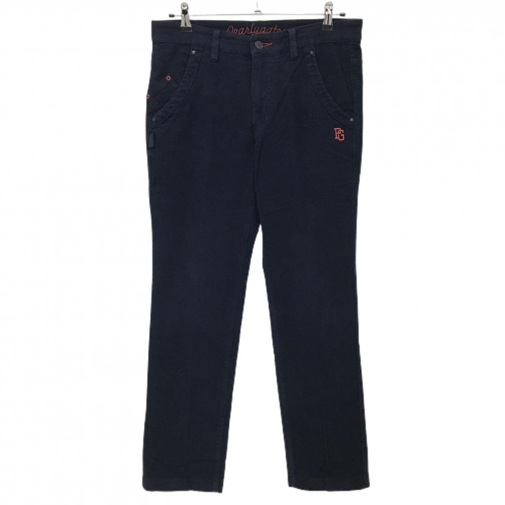 パーリーゲイツ パンツ ネイビー ロゴレッド 表微起毛 ストレッチ メンズ 4(M) ゴルフウェア PEARLY GATES