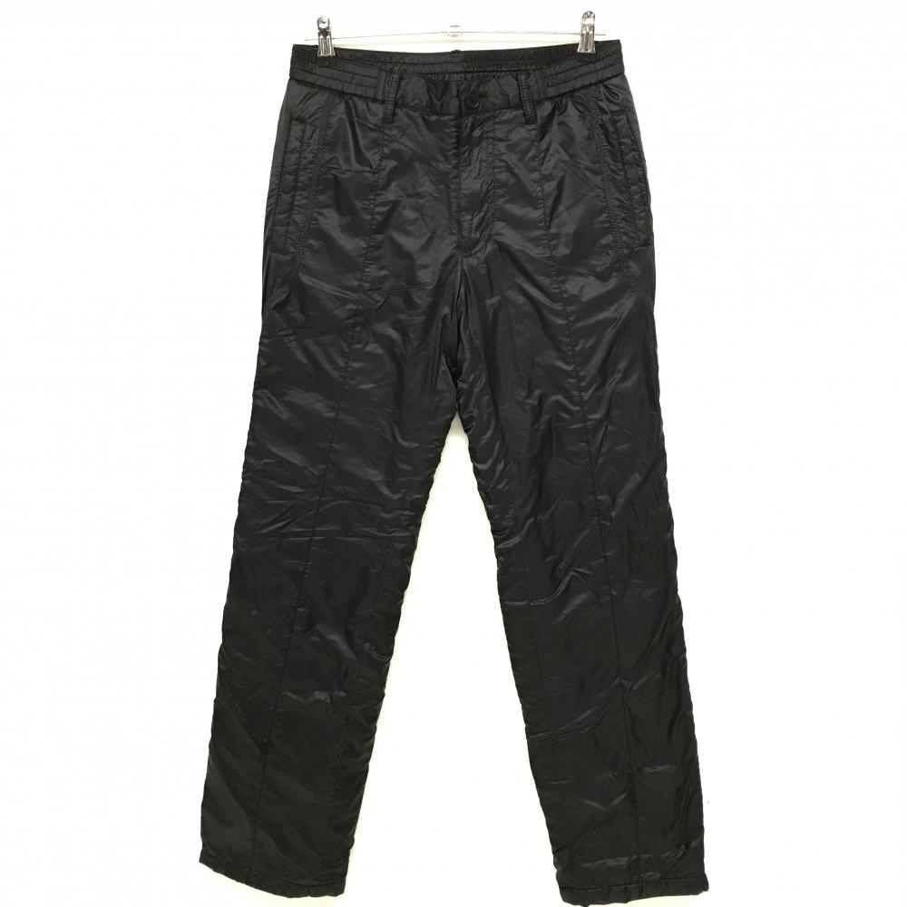 ヒールクリーク 中綿パンツ 黒 ベルト部一部ゴム ロゴ刺しゅう メンズ 48(M) ゴルフウェア Heal Creek