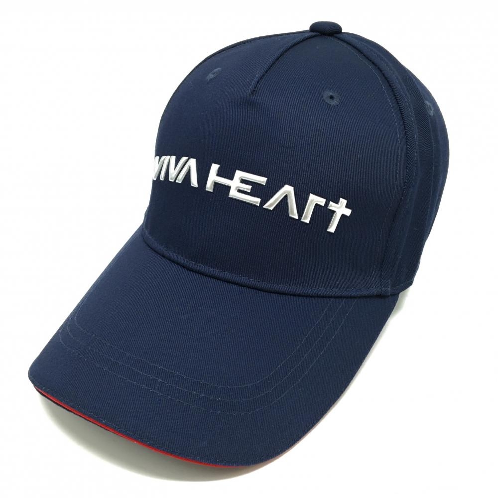 【新品】ビバハート キャップ ネイビー シルバーロゴ メンズ 50 ゴルフウェア VIVA HEART