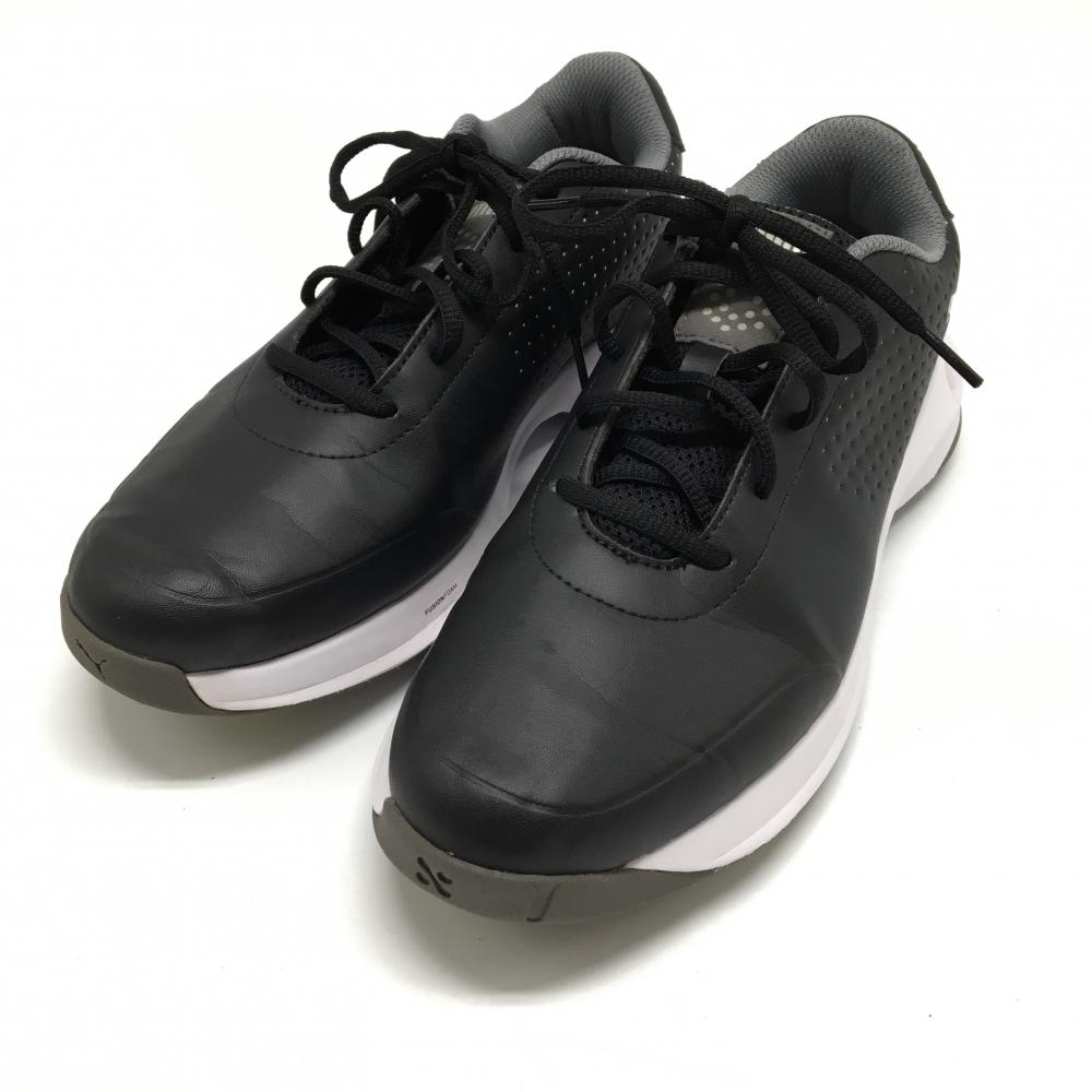 【美品】プーマ ゴルフシューズ 黒 378560-02 フュージョンテックWP メンズ 26.5 ゴルフウェア PUMA
