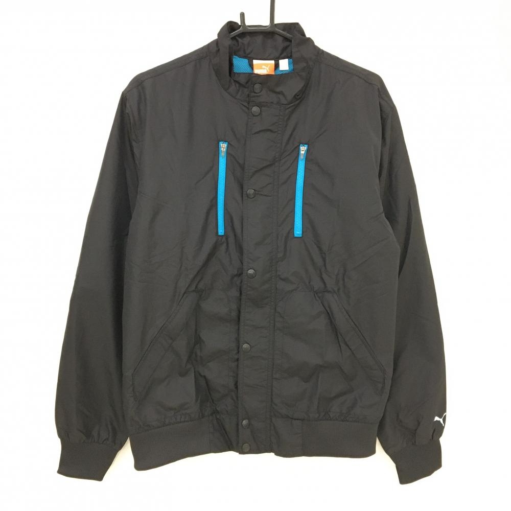 【新品】プーマ ジャケット 黒 メッシュ裏地 ダブルジップ USPWIND メンズ US-M ゴルフウェア PUMA