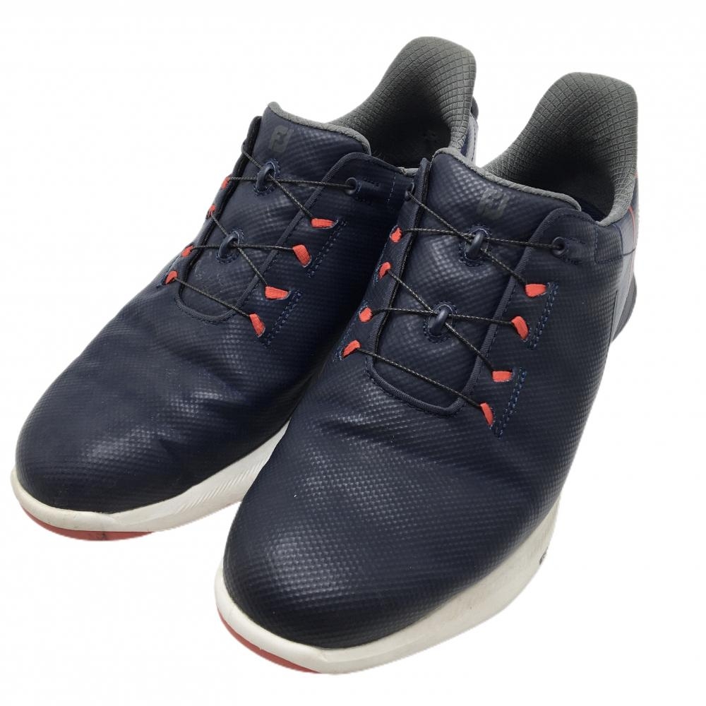 フットジョイ ゴルフシューズ ネイビー×レッド 55458J スパイクレス BOA  メンズ 26.0 ゴルフウェア FootJoy