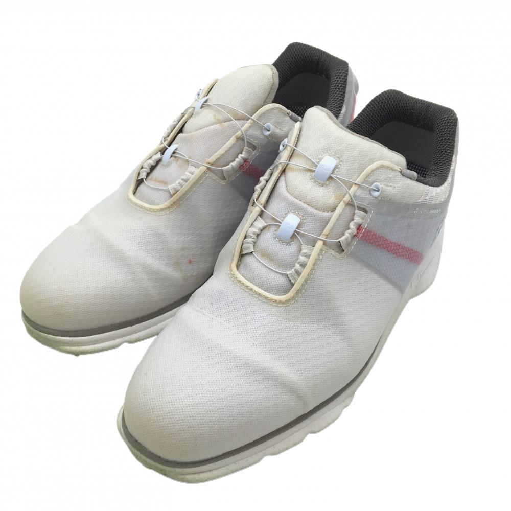 フットジョイ ゴルフシューズ 白系×ライトグレー 53097J スパイクレス ダイヤル式 BOA PRO SL メンズ 26.0 ゴルフウェア FootJoy