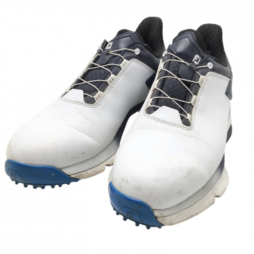 フットジョイ ゴルフシューズ 白×ネイビー 56933J プロエスエルエックス スパイクレス BOA ダイヤル式 メンズ 25.5 ゴルフウェア FootJoy