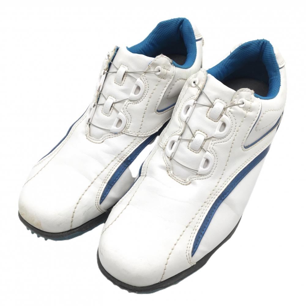 フットジョイ ゴルフシューズ 白×ブルー 45215J EXL ダイヤル式  メンズ 25.5 ゴルフウェア FootJoy