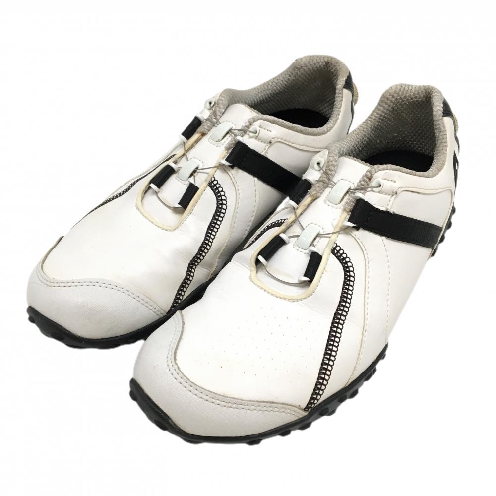フットジョイ ゴルフシューズ 白×黒 55160J BOA ダイヤル式 メンズ 25.5 ゴルフウェア FootJoy