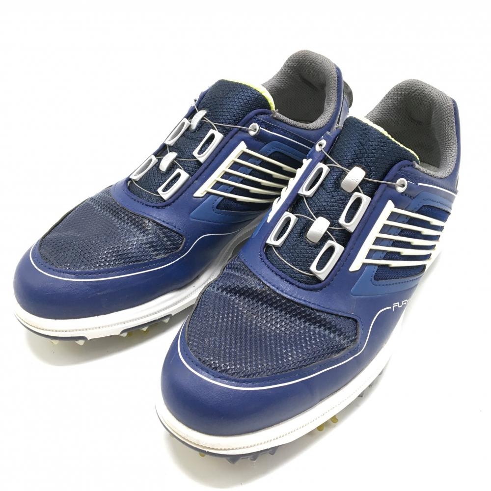 フットジョイ ゴルフシューズ ネイビー×白 51108J ダイヤル式 BOA メンズ 25.5 ゴルフウェア FootJoy