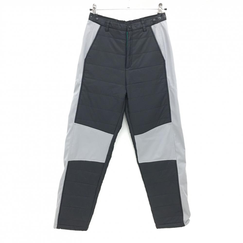 【超美品】フットジョイ 中綿パンツ 黒×グレー サイド・ひざ切替 メンズ Ｍ ゴルフウェア FootJoy