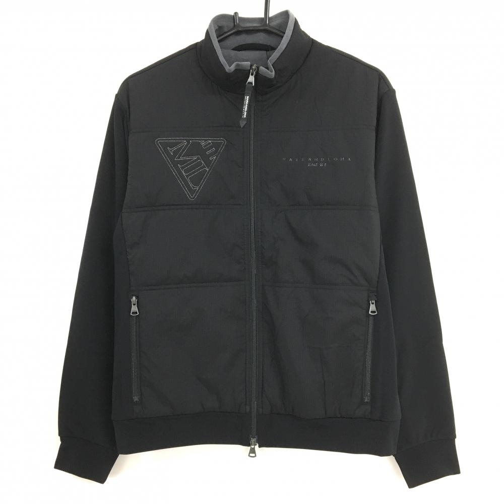 【新品】マークアンドロナ 中綿ジャケット 黒 裏一部微起毛 透湿 撥水性 ブルゾン  メンズ 48(L) ゴルフウェア 2024年モデル MARK＆LONA
