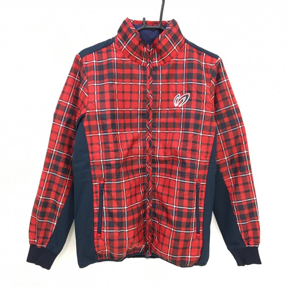 【新品】マスターバニー 3WAY中綿ジャケット レッド×ネイビー 半袖中綿ライナー取外し可  メンズ 4(M) ゴルフウェア MASTER BUNNY EDITION
