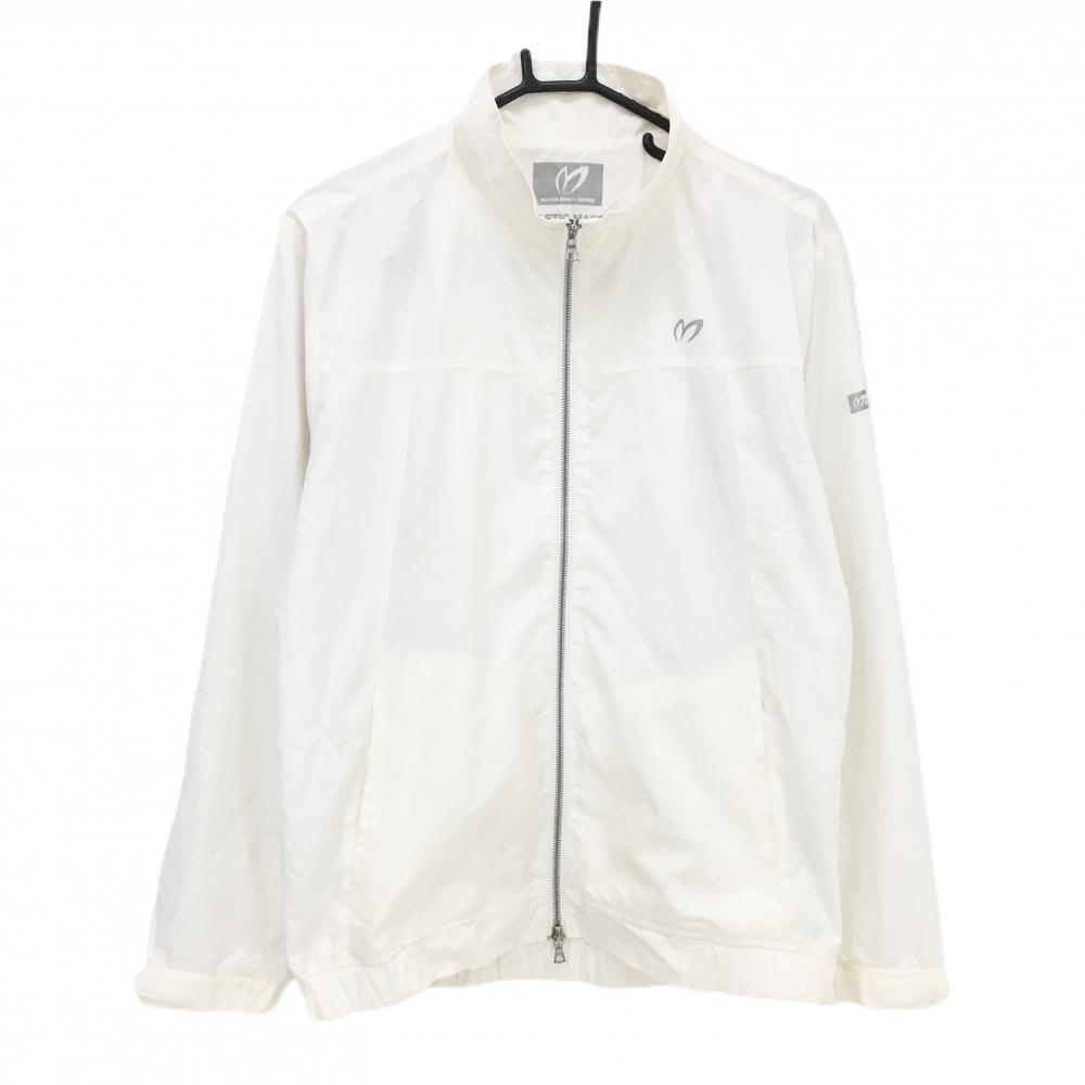 マスターバニー ジャケットブルゾン 白 裏地メッシュ シャカシャカ メンズ 5(L) ゴルフウェア MASTER BUNNY EDITION