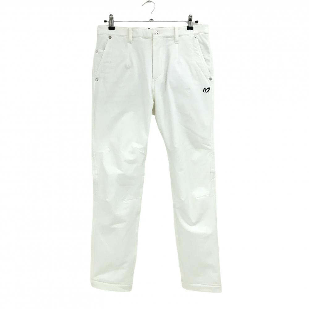 【新品】マスターバニー パンツ 白 裏起毛  メンズ 4(M) ゴルフウェア MASTER BUNNY EDITION