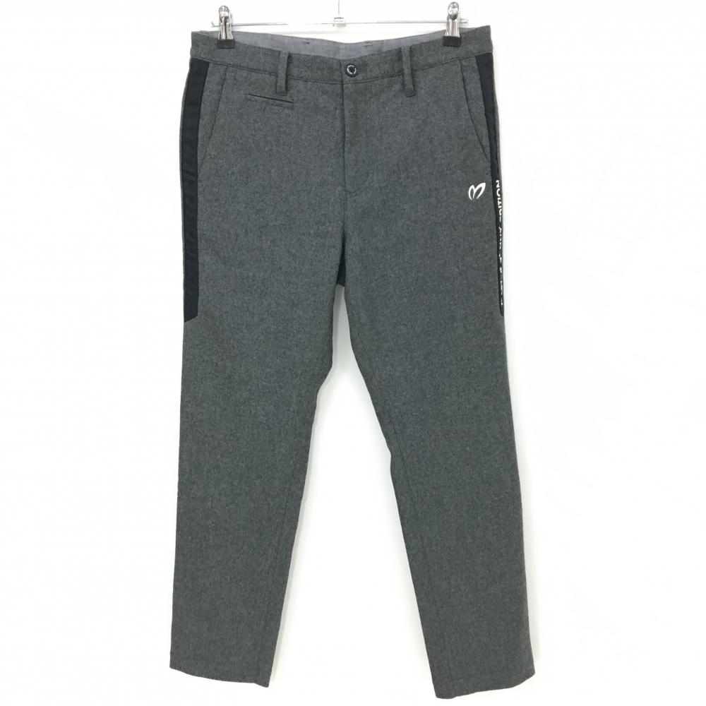 【超美品】マスターバニー パンツ グレー×黒 ウール混 裏地付 メンズ 4(M) ゴルフウェア MASTER BUNNY EDITION