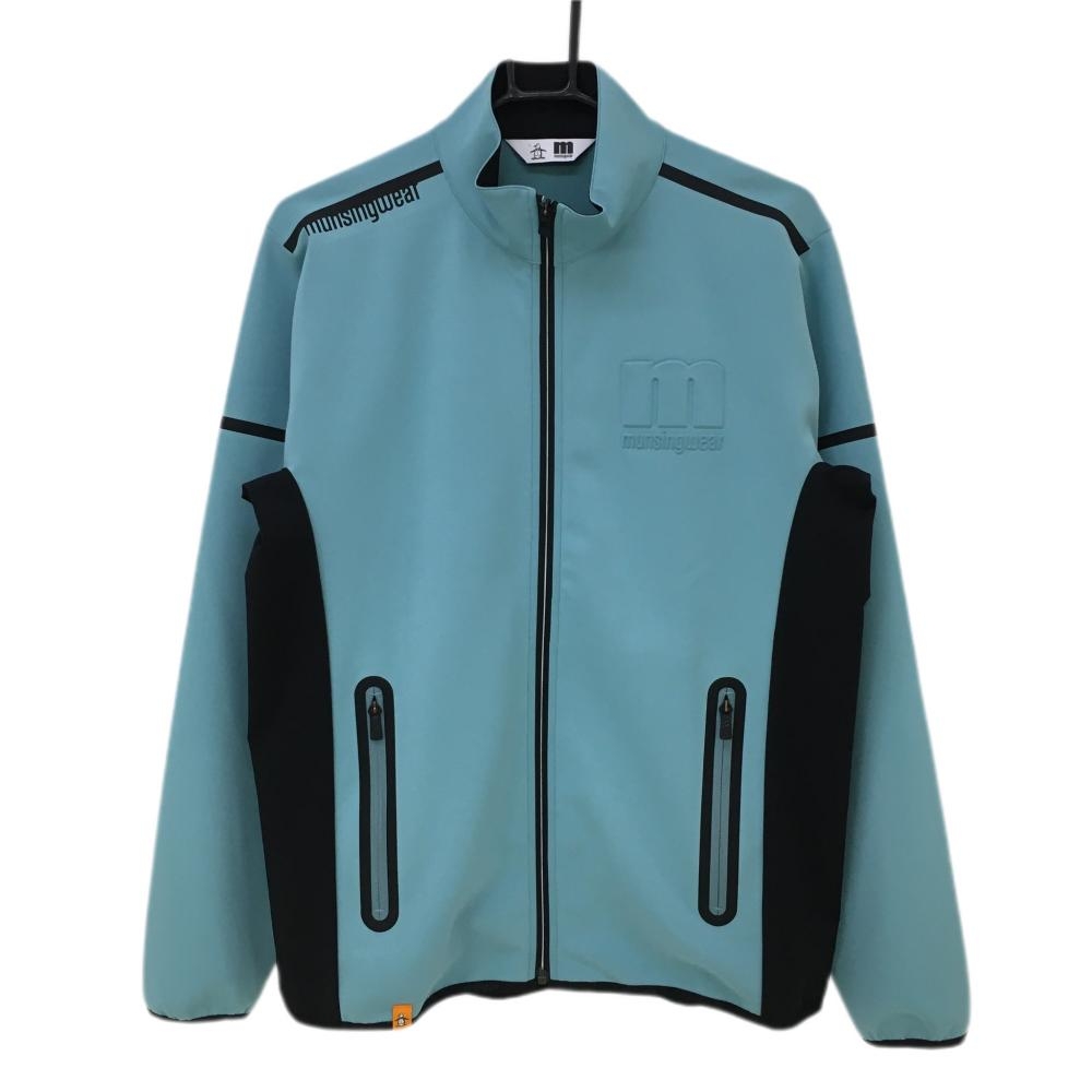 【美品】マンシングウェア ジャケットブルゾン ライトグリーン メンズ L ゴルフウェア 2022年モデル Munsingwear