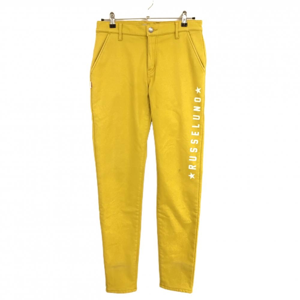 ラッセルノ パンツ イエロー×白 ルチャマスク 裏起毛 メンズ 4(M  