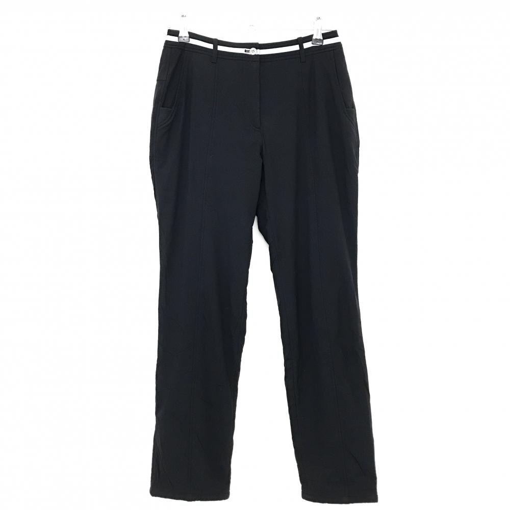 アダバット 中綿パンツ 黒 ウエストテープライン 蓄熱裏地 レディース 38(M) ゴルフウェア adabat