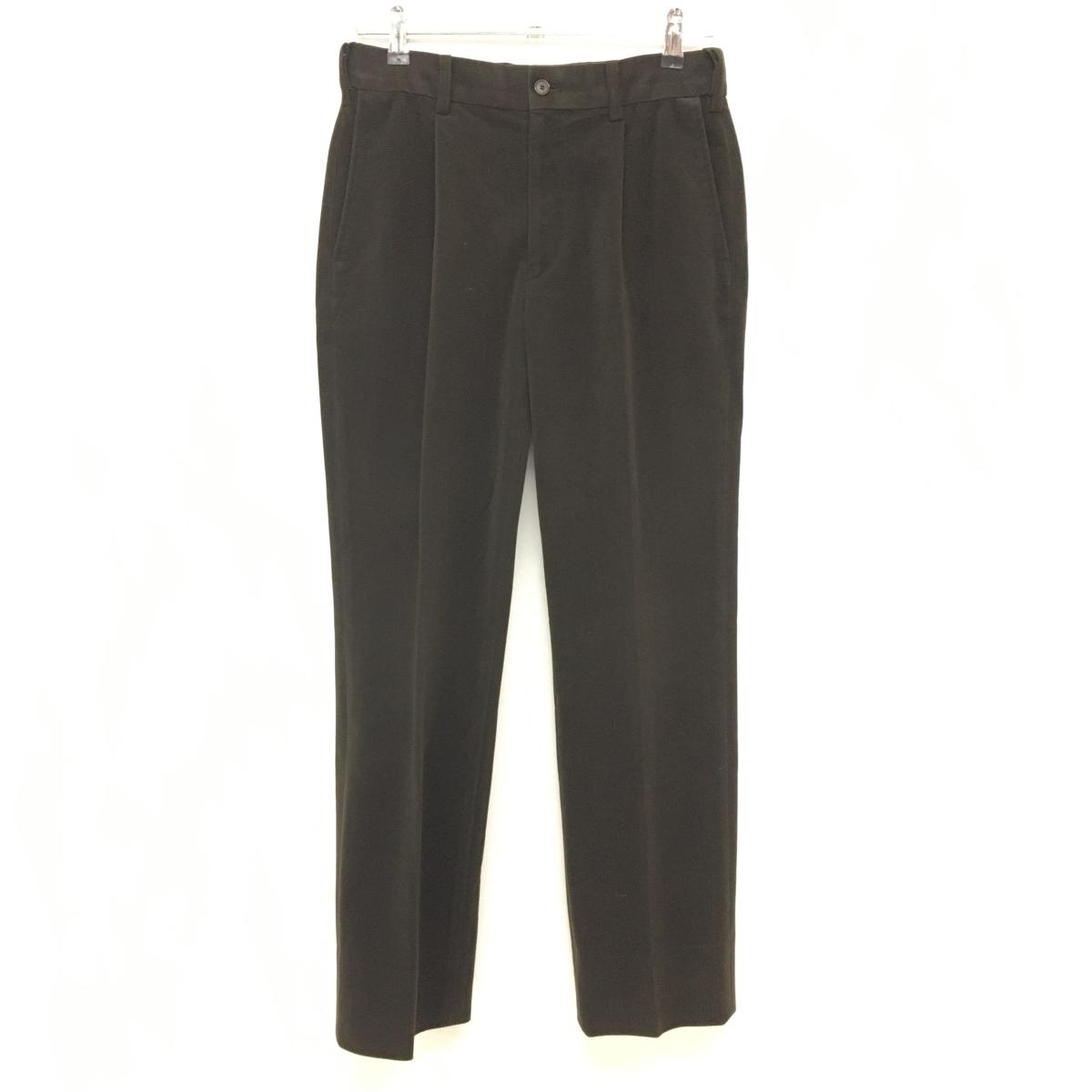 【美品】アダバット パンツ ブラウン 無地 表微起毛 レディース 76 ゴルフウェア adabat