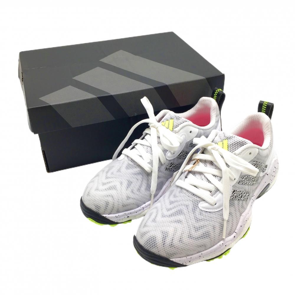 【新品】アディダス ゴルフシューズ 白×黒 ウィメンズコードカオス25 IE3448 レディース 23.5 ゴルフウェア 2024年モデル adidas