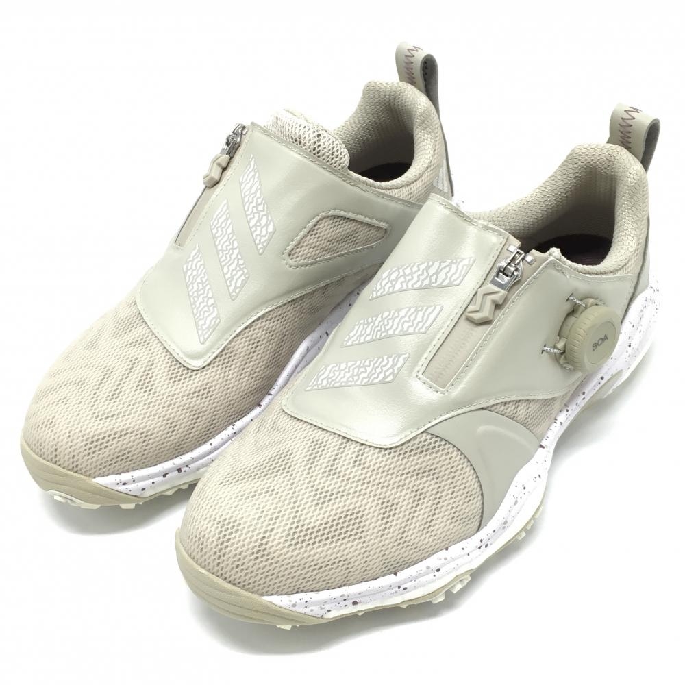 【未使用品】アディダス ゴルフシューズ ベージュ 総柄 IG8750 コードカオス25 レディース 24.5 ゴルフウェア 2024年モデル adidas