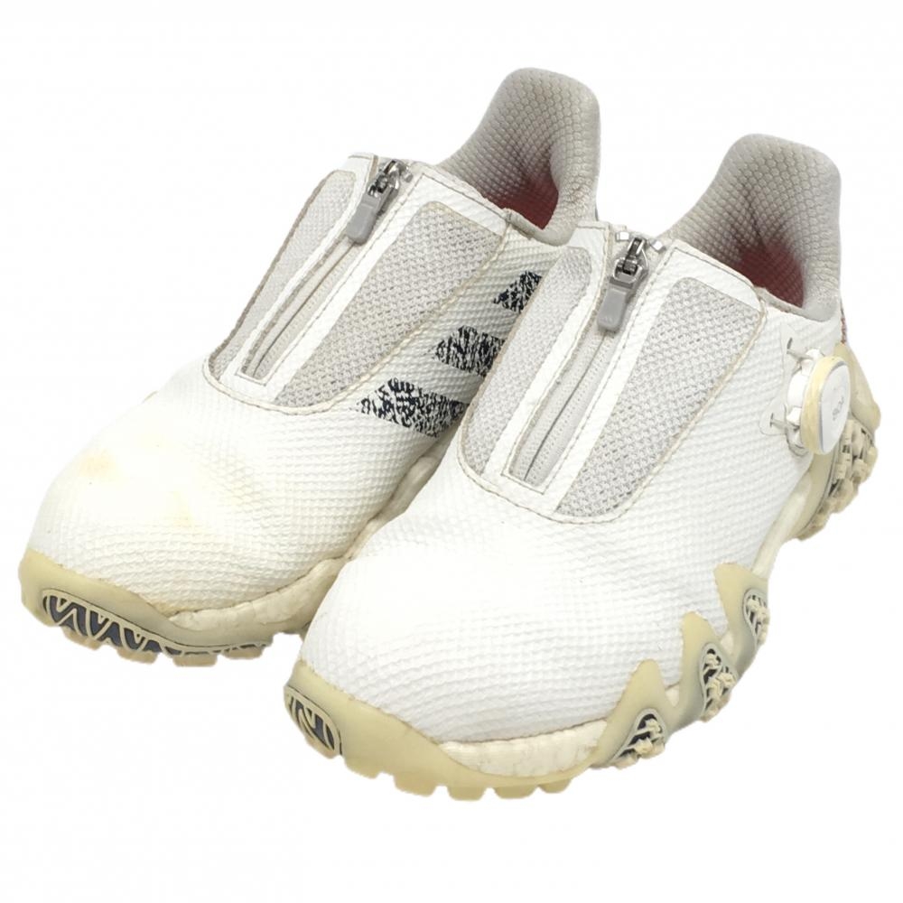 アディダス ゴルフシューズ 白 IF1044 コードカオス スパイクレス ダイヤル式 BOA レディース 23.0 ゴルフウェア adidas