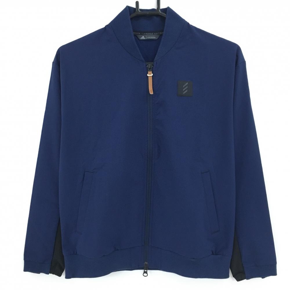 【新品】アディダス ジャケットブルゾン ネイビー ナイロン混 ADICROSS レディース M ゴルフウェア adidas