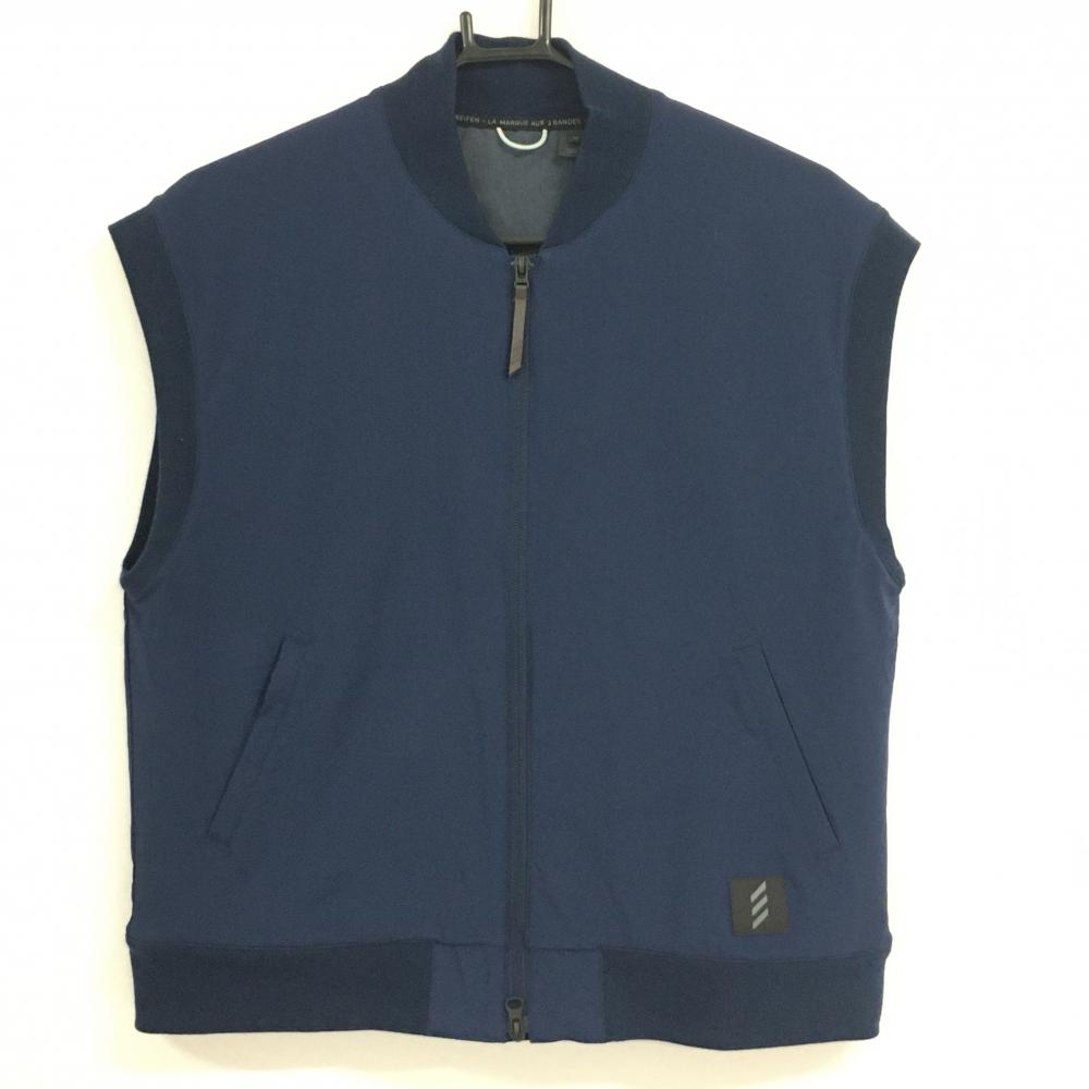 【超美品】アディダス 中綿ベスト ネイビー シンプル レディース M ゴルフウェア adidas