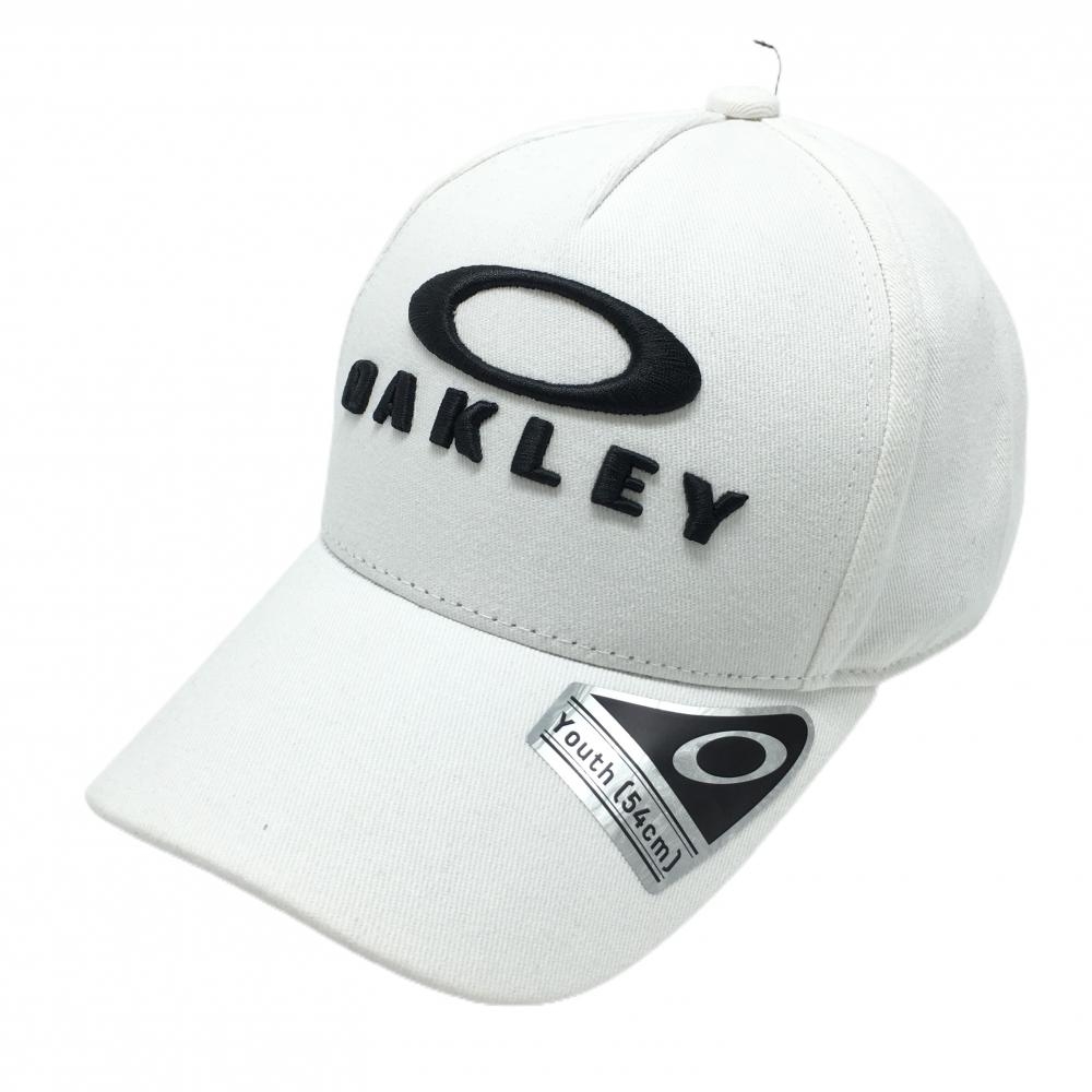 【新品】オークリー キャップ 白×黒 速乾 HYDROLIX 立体ロゴ レディース ONE SIZE ゴルフウェア Oakley