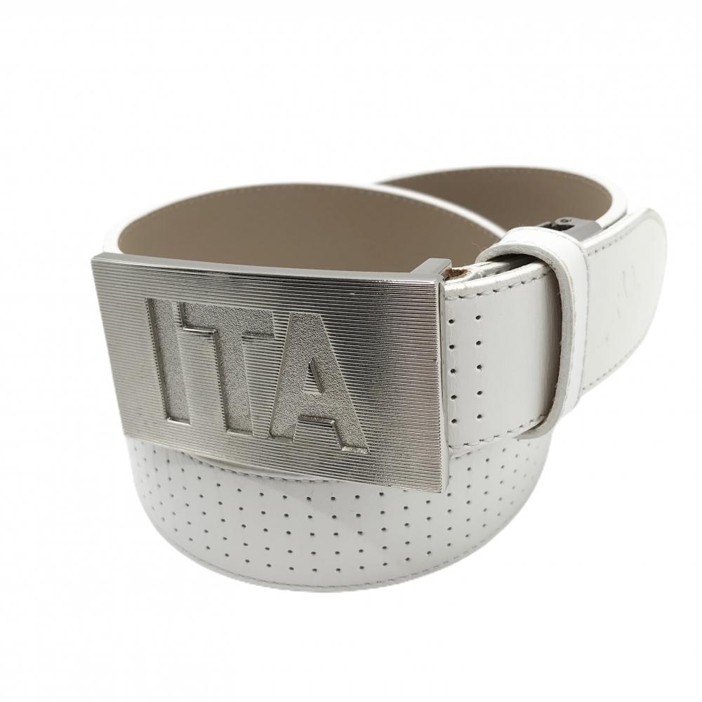 カッパ トップ式ベルト 白 シルバーバックル レディース  ゴルフウェア Kappa