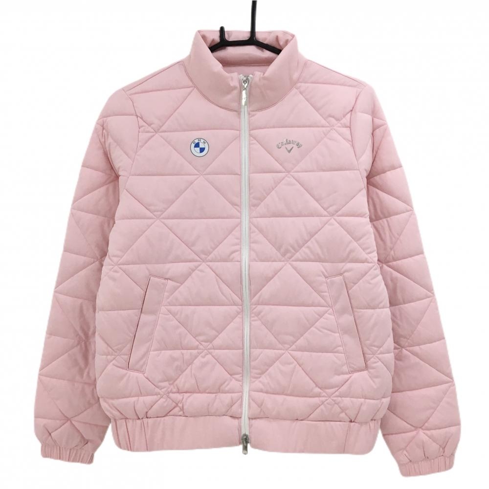 【新品】キャロウェイ 中綿ジャケット ピンク BMW 高ストレッチ 防風 撥水 レディース M ゴルフウェア 2024年モデル Callaway