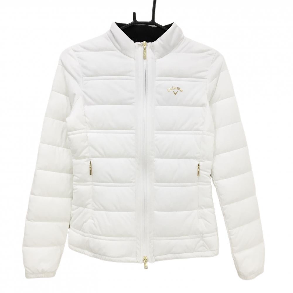 【新品】キャロウェイ 中綿ジャケット 白 ストレッチ 防風 撥水 透湿  レディース S ゴルフウェア Callaway