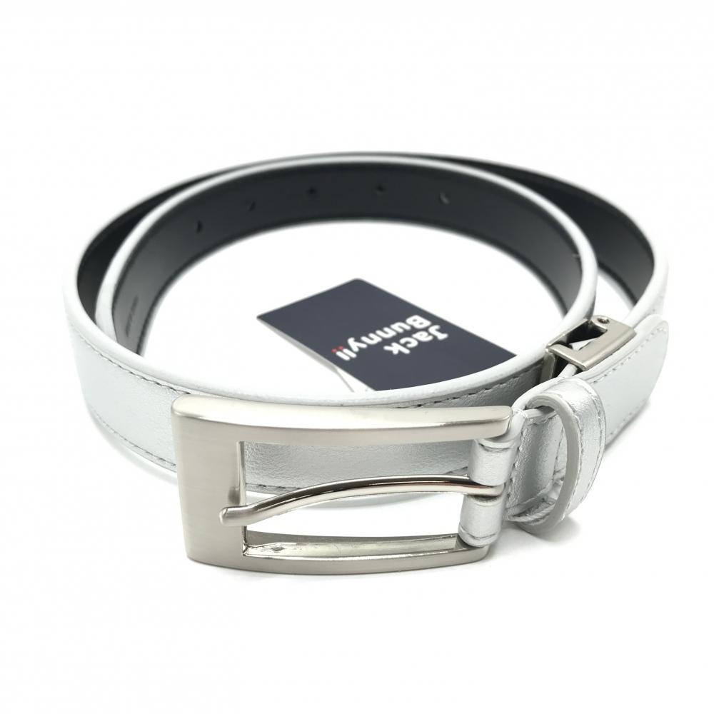 【新品】ジャックバニー ベルト シルバー ロゴ刺しゅう レディース FR ゴルフウェア Jack Bunny