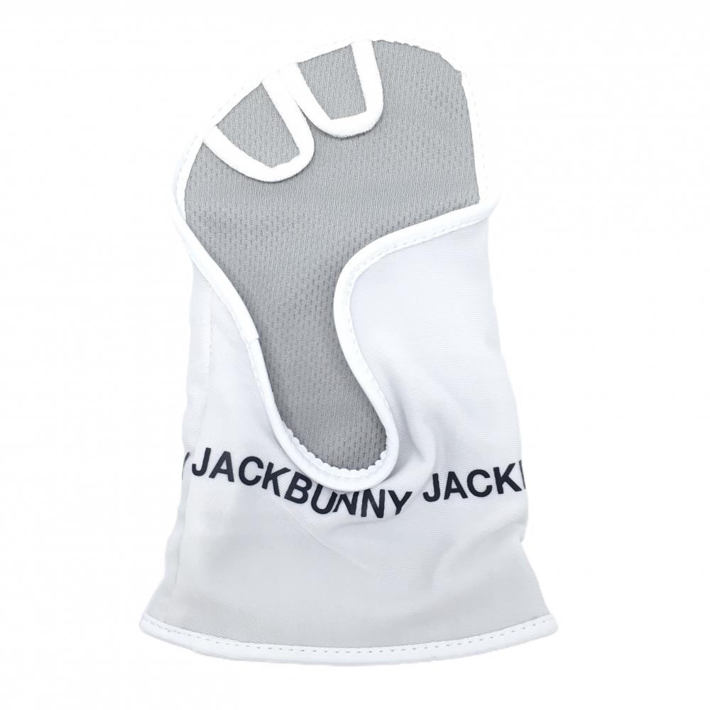 【新品】ジャックバニー ハンドカバー 白×黒 UVカット 右手用 吸水速乾 レディース FR ゴルフウェア Jack Bunny