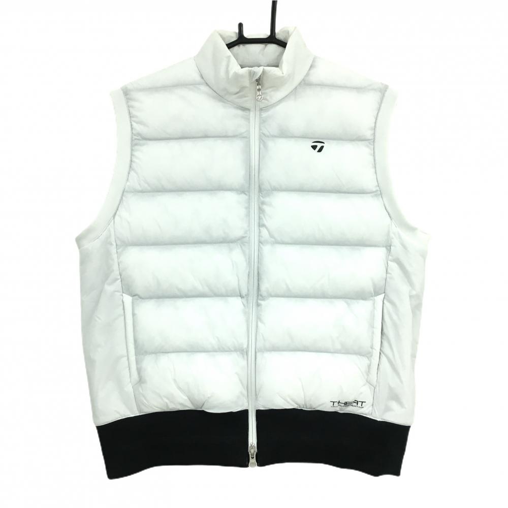 【新品】テーラーメイド 中綿ベスト 白 撥水 防風 保温 ストレッチ  レディース L ゴルフウェア TaylorMade