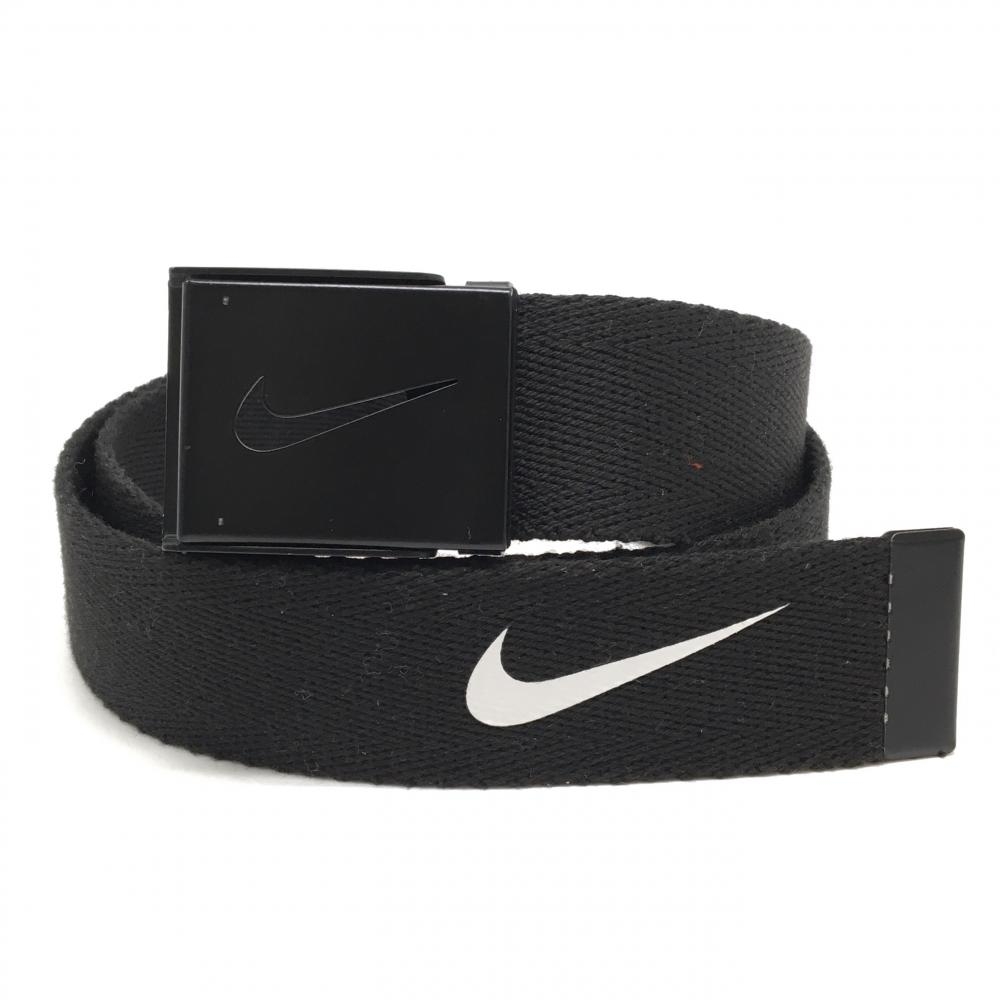 【美品】ナイキ ガチャベルト 黒 ロゴプリント  レディース  ゴルフウェア NIKE
