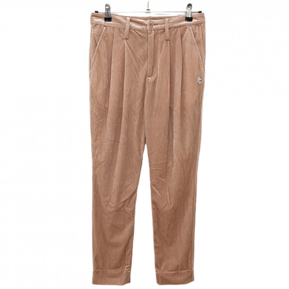 【超美品】パーリーゲイツ パンツ ピンク ベロア ストレッチ  レディース 0(S) ゴルフウェア PEARLY GATES