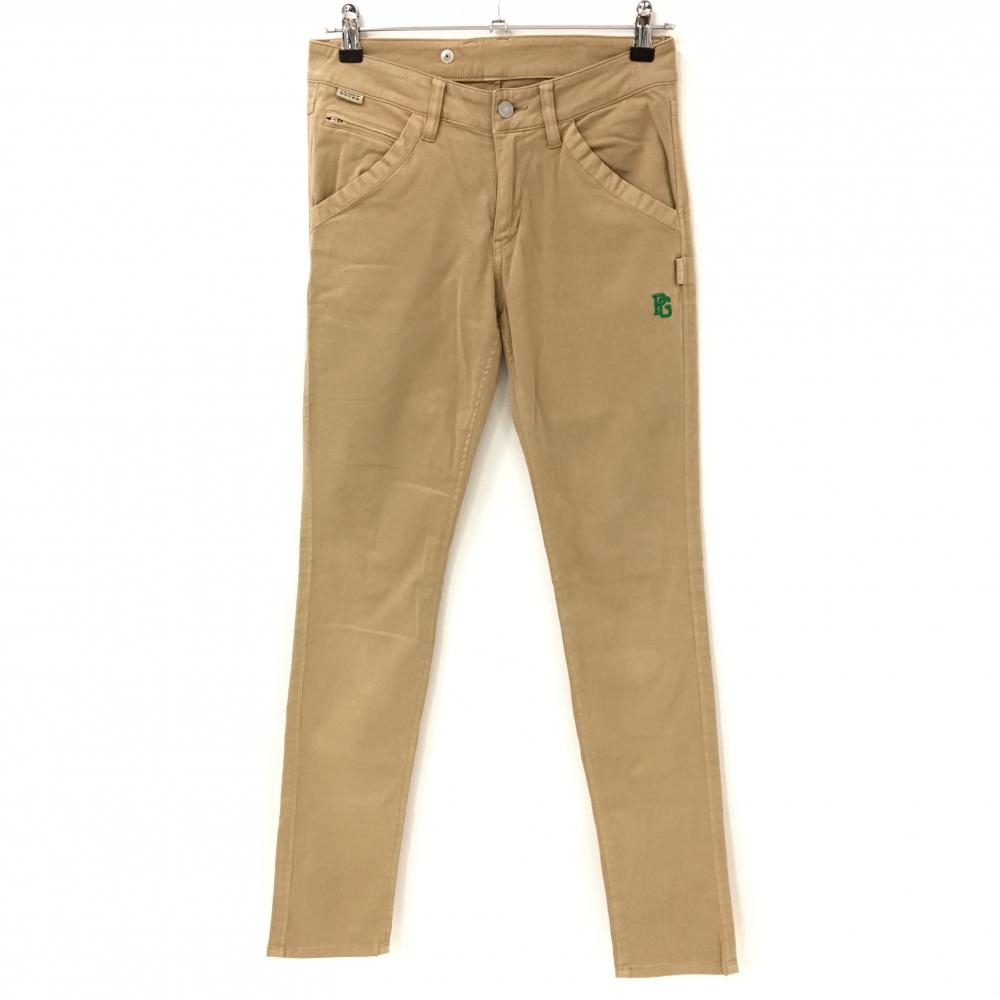 パーリーゲイツ パンツ ベージュ 表微起毛 ストレッチ レディース 1(M) ゴルフウェア PEARLY GATES
