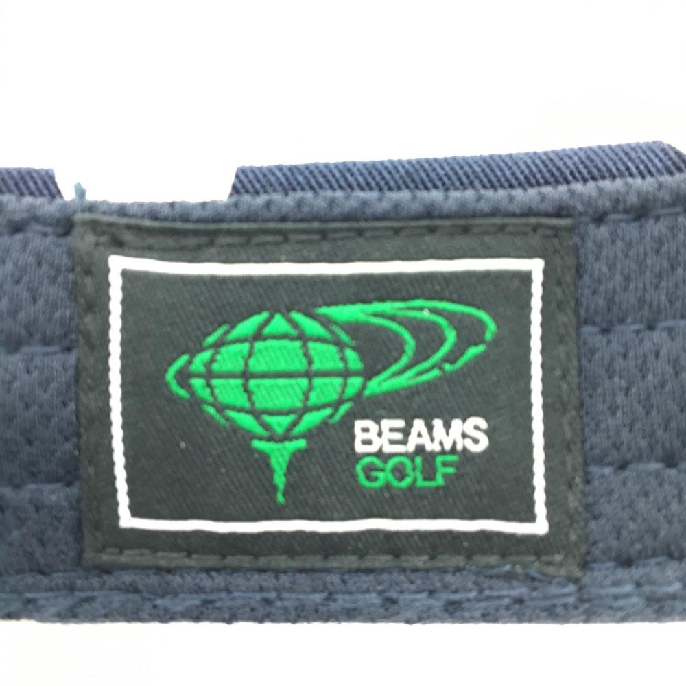 通販でクリスマス 10%OFF価格 訳あり BEAMS GOLF ビームスゴルフ サンバイザー ネイビー×白 ドット柄 バックリボン レディース  56-58cm ゴルフウェア ccps.sn